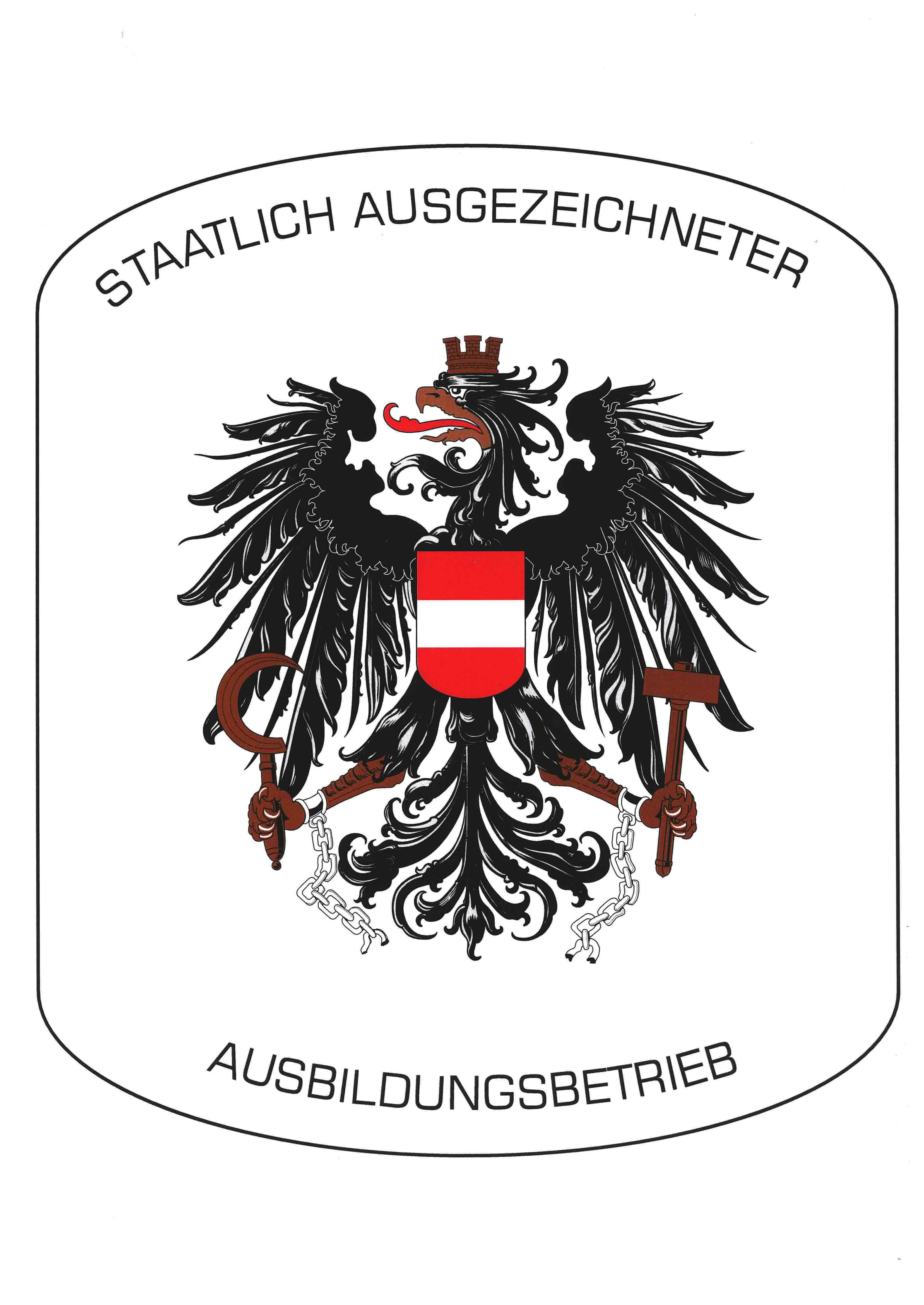 Staatlich ausgezeichneter Ausbildungsbetrieb